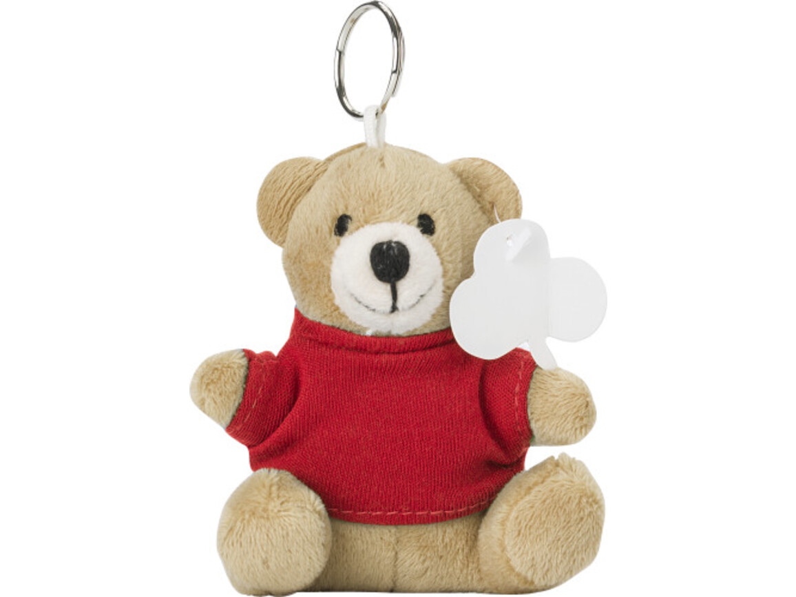 Teddybär Schlüsselanhänger Arnie – Rot bedrucken, Art.-Nr. 008999999_8851