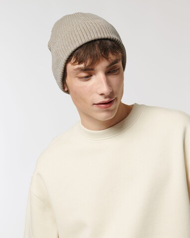 Fisherman Beanie - Der Fisherman Beanie - Heather Sand - OS bedrucken, Art.-Nr. STAU771C592OS