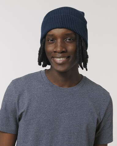 Fisherman Beanie - Der Fisherman Beanie - French Navy - OS bedrucken, Art.-Nr. STAU771C727OS