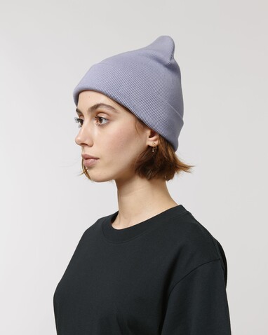 Rib Beanie - Strick-Beanie - Lavender - OS bedrucken, Art.-Nr. STAU772C063OS