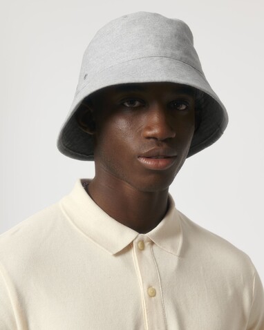 Bucket Hat - Der Canvas-Fischerhut - Heather Grey - S/M bedrucken, Art.-Nr. STAU893C250SM
