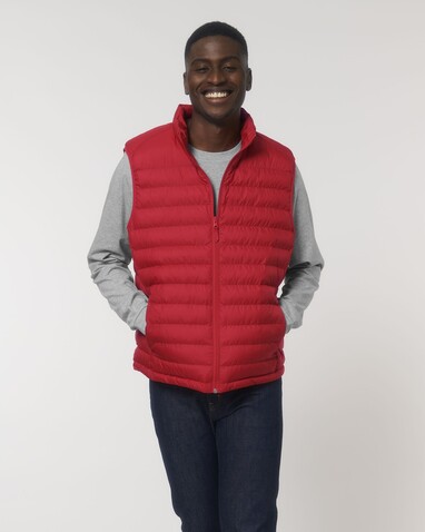 Stanley Climber - Herren-Steppweste - Red - L bedrucken, Art.-Nr. STJM836C0041L