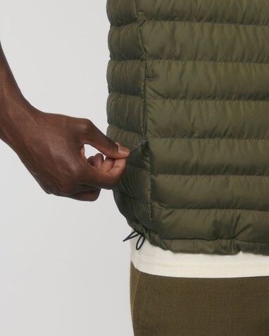 Stanley Climber - Herren-Steppweste - British Khaki - S bedrucken, Art.-Nr. STJM836C0081S