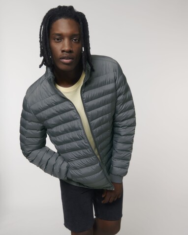 Stanley Voyager - Wattierte Herren Steppjacke - Deep Metal - L bedrucken, Art.-Nr. STJM837C0801L
