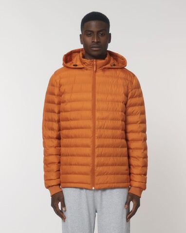 Stanley Voyager - Wattierte Herren Steppjacke - Flame Orange - L bedrucken, Art.-Nr. STJM837C0811L