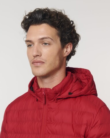 Stanley Voyager - Wattierte Herren Steppjacke - Red - S bedrucken, Art.-Nr. STJM837C0041S