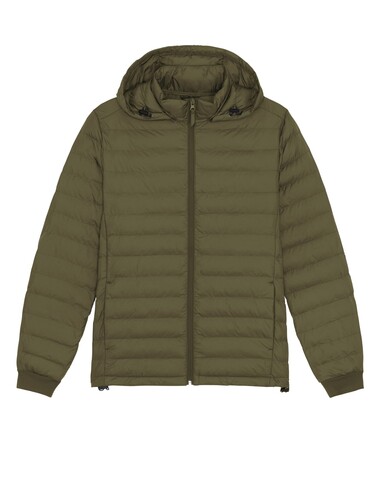 Stanley Voyager - Wattierte Herren Steppjacke - British Khaki - M bedrucken, Art.-Nr. STJM837C0081M