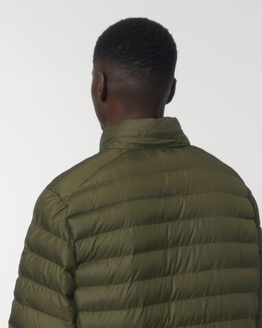 Stanley Voyager - Wattierte Herren Steppjacke - British Khaki - M bedrucken, Art.-Nr. STJM837C0081M