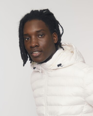 Stanley Voyager - Wattierte Herren Steppjacke - Off White - L bedrucken, Art.-Nr. STJM837C0181L