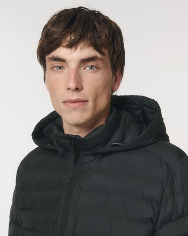 Stanley Voyager - Wattierte Herren Steppjacke - Black - S bedrucken, Art.-Nr. STJM837C0021S