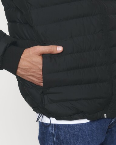Stanley Voyager - Wattierte Herren Steppjacke - Black - M bedrucken, Art.-Nr. STJM837C0021M