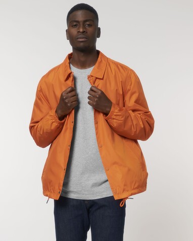 Coacher - Die Unisex-Coach-Jacke - Flame Orange - XS bedrucken, Art.-Nr. STJU833C081XS