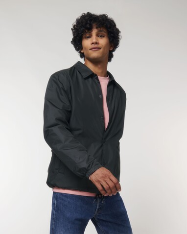 Coacher - Die Unisex-Coach-Jacke - Black - XXL bedrucken, Art.-Nr. STJU833C0022X Coacher - Die Unisex-Coach-Jacke - Black - XXL bedrucken, Art.-Nr. STJU833C0022X