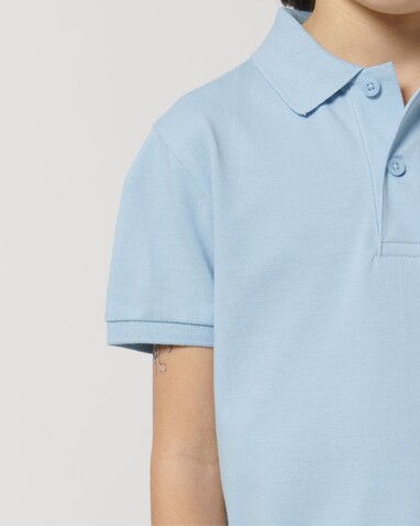 Mini Sprinter - Das Iconic Kinder-Polo - Sky blue - 3-4/98-104cm bedrucken, Art.-Nr. STPK908C23203