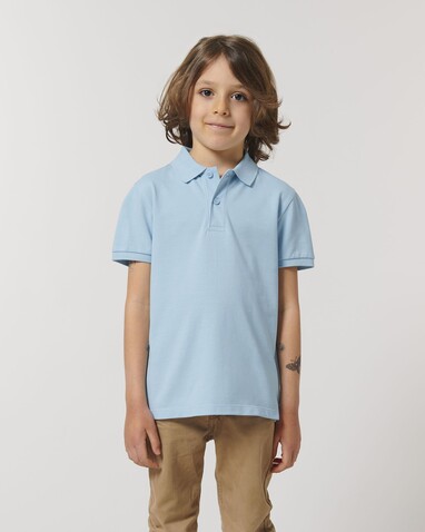 Mini Sprinter - Das Iconic Kinder-Polo - Sky blue - 3-4/98-104cm bedrucken, Art.-Nr. STPK908C23203