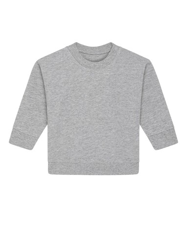 Baby Changer - Das Iconic Baby-Rundhals-Sweatshirt - Heather Grey - 24-36 m/92-98cm bedrucken, Art.-Nr. STSB920C250B5