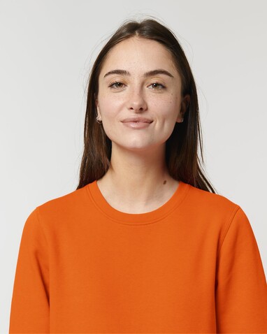 Roller - Das Rundhals-Unisex-Sweatshirt - Bright Orange - XS bedrucken, Art.-Nr. STSU868C013XS