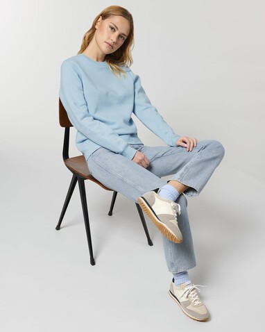 Roller - Das Rundhals-Unisex-Sweatshirt - Sky blue - S bedrucken, Art.-Nr. STSU868C2321S