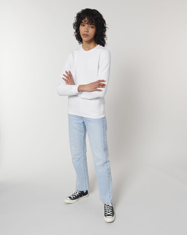 Roller - Das Rundhals-Unisex-Sweatshirt - White - XL bedrucken, Art.-Nr. STSU868C0011X