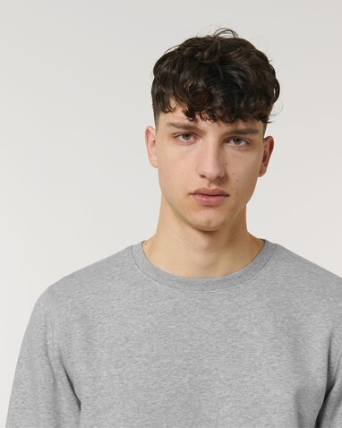 Roller - Das Rundhals-Unisex-Sweatshirt - Heather Grey - S bedrucken, Art.-Nr. STSU868C2501S