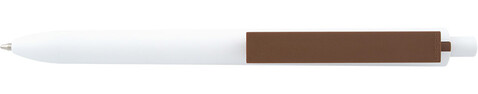 Kugelschreiber El Primero White – braun bedrucken, Art.-Nr. el_primero_White_braun