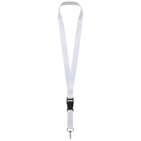 Bucks Sublimation Lanyard mit Schnappverschluss aus recyceltem PET Kunststoff, schwarz, weiss, 10mm bedrucken, Art.-Nr. 1PL0601C Bucks Sublimation Lanyard mit Schnappverschluss aus recyceltem PET Kunststoff, schwarz, weiss, 10mm bedrucken, Art.-Nr. 1PL0601C