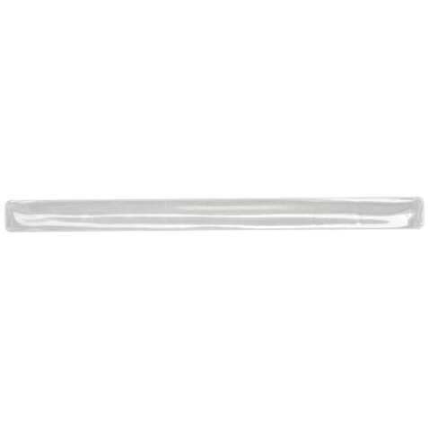 RFX™ 38 cm reflektierendes PVC Schnapparmband, weiss bedrucken, Art.-Nr. 1PR00201