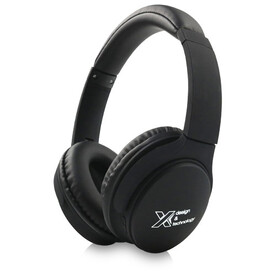 SCX.design E20 Bluetooth 5.0 Kopfhörer mit Leuchtlogo, schwarz, weiss bedrucken, Art.-Nr. 1PX00600