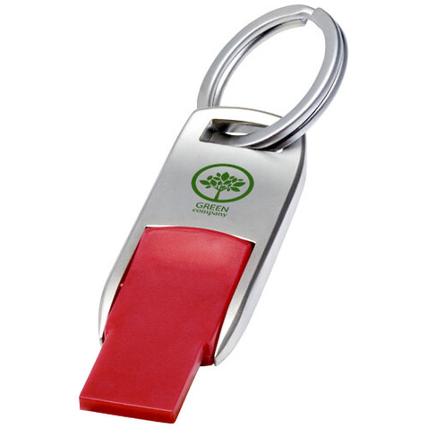 Flip USB Stick, rot, silber, 8GB bedrucken, Art.-Nr. 1Z48121H