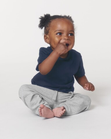 Baby Creator - Das Iconic Baby-T-Shirt - French Navy - 6-12 m/68-80cm bedrucken, Art.-Nr. STTB918C727B2