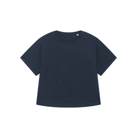 Stella Collider - Damen-T-Shirt mit aufgeschlagenen Ärmeln - French Navy - XXL bedrucken, Art.-Nr. STTW089C7272X