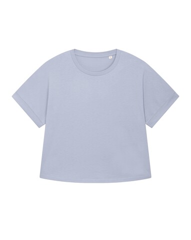 Stella Collider - Das Oversized Damen-T-Shirt mit gekrempelten Ärmeln - Serene Blue - XXL bedrucken, Art.-Nr. STTW089C0572X