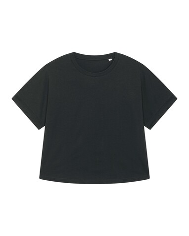 Stella Collider - Das Oversized Damen-T-Shirt mit gekrempelten Ärmeln - Black - XS bedrucken, Art.-Nr. STTW089C002XS Stella Collider - Das Oversized Damen-T-Shirt mit gekrempelten Ärmeln - Black - XS bedrucken, Art.-Nr. STTW089C002XS
