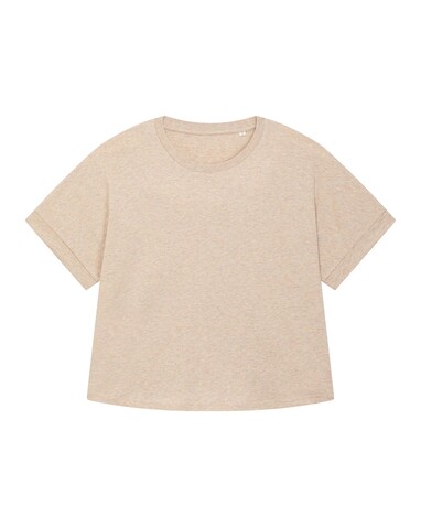 Stella Collider - Das Oversized Damen-T-Shirt mit gekrempelten Ärmeln - Heather Rainbow - L bedrucken, Art.-Nr. STTW089C0841L