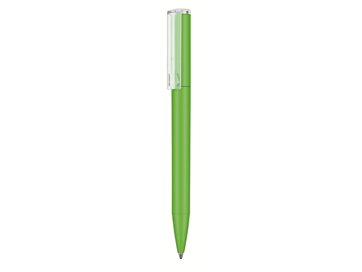 Kugelschreiber LIFT SOFT P–Apfel-grün bedrucken, Art.-Nr. 03811_4076