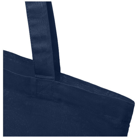 Madras 140 g/m² Baumwoll Tragetasche 7L, navy bedrucken, Art.-Nr. 12018103