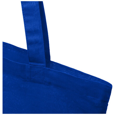 Madras 140 g/m² Baumwoll Tragetasche 7L, royalblau bedrucken, Art.-Nr. 12018104