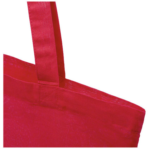 Madras 140 g/m² Baumwoll Tragetasche 7L, rot bedrucken, Art.-Nr. 12018105