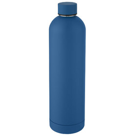 Spring 1 l Kupfer-Vakuum Isolierflasche, Tech blue bedrucken, Art.-Nr. 10068552