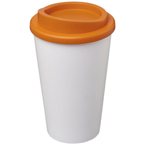 Americano® 350 ml Isolierbecher, orange, weiss bedrucken, Art.-Nr. 22000131