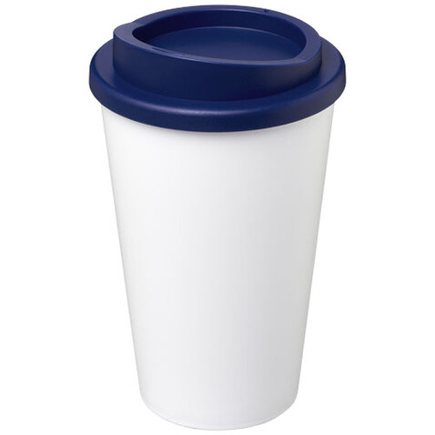 Americano® 350 ml Isolierbecher, blau, weiss bedrucken, Art.-Nr. 22000198