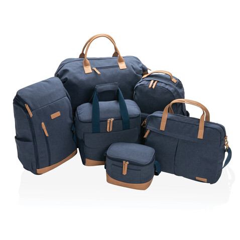 Impact AWARE™ rCanvas Kühltasche blau bedrucken, Art.-Nr. P422.395