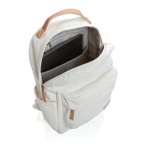 Impact AWARE™ 16 oz. rCanvas Rucksack off white bedrucken, Art.-Nr. P760.220