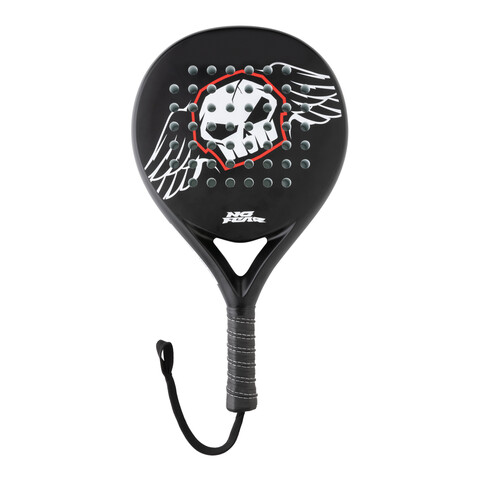 No Fear Fiberglas Padel-Racket schwarz bedrucken, Art.-Nr. P453.451