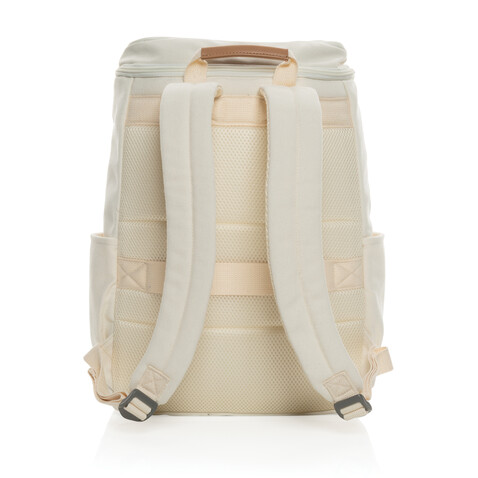 Impact AWARE™ 16 oz. r recyceltem canvas 15&quot; Laptop-Rucksack off white bedrucken, Art.-Nr. P760.240