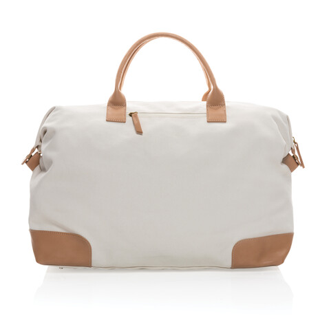 Impact AWARE™ 16 oz. rCanvas große Wochenendtasche off white bedrucken, Art.-Nr. P760.250