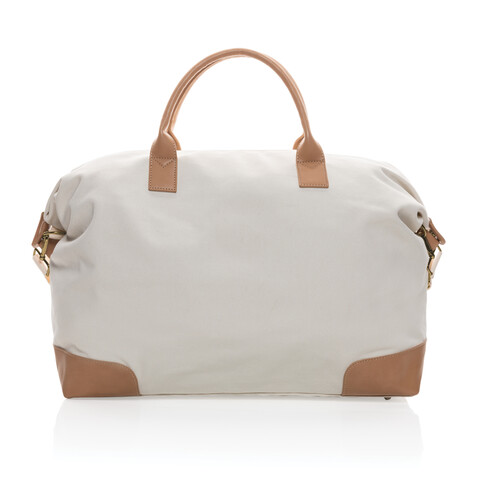 Impact AWARE™ 16 oz. rCanvas große Wochenendtasche off white bedrucken, Art.-Nr. P760.250