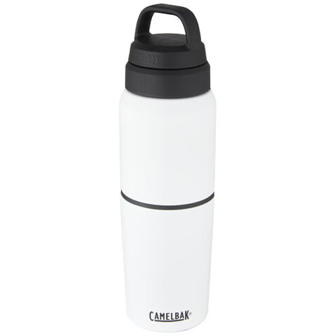 CamelBak® MultiBev 500 ml vakuumisolierte Edelstahlflasche und 350 ml Becher, weiss bedrucken, Art.-Nr. 10071601