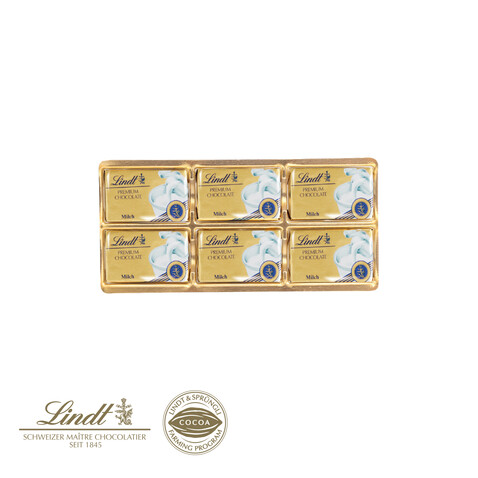 Lindt Schokotäfelchen in Präsentbox, mit Schoko-Einlage, Klimaneutral, FSC® bedrucken, Art.-Nr. 91222-W