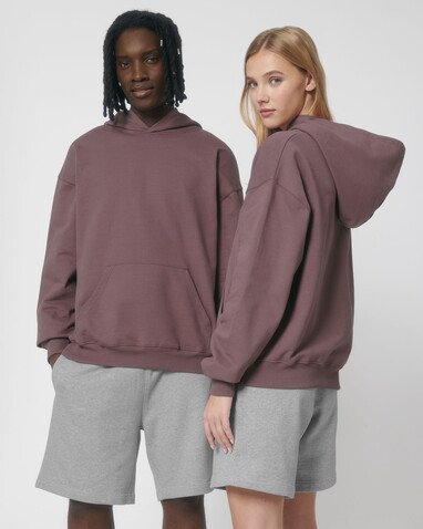 Cooper Dry - Der Boxy Unisex-Hoodie mit trockenem Griff - Kaffa Coffee - XS bedrucken, Art.-Nr. STSU797C085XS